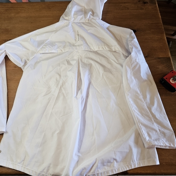 Layer8 Women's Lightweight Hooded Windbreaker White Size Large - Picture 5 of 11